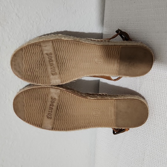 Soludos Espadrilles leather Flatform Two Tone sandals - Picture 8 of 12